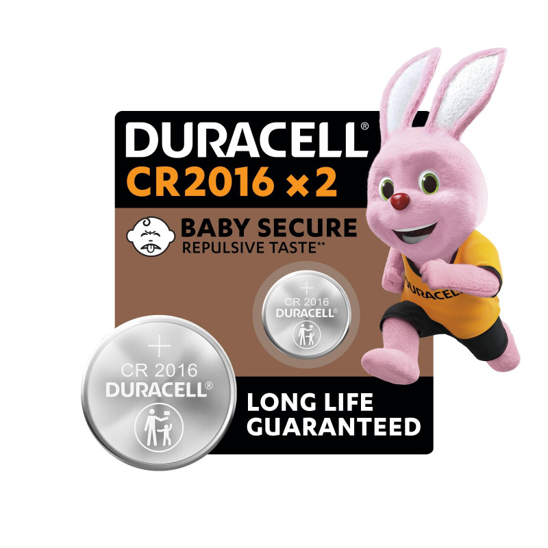 Duracell Spéciale Piles Bouton Lithium type 2016, Lot de 2 2 Unité (Lot de 1)