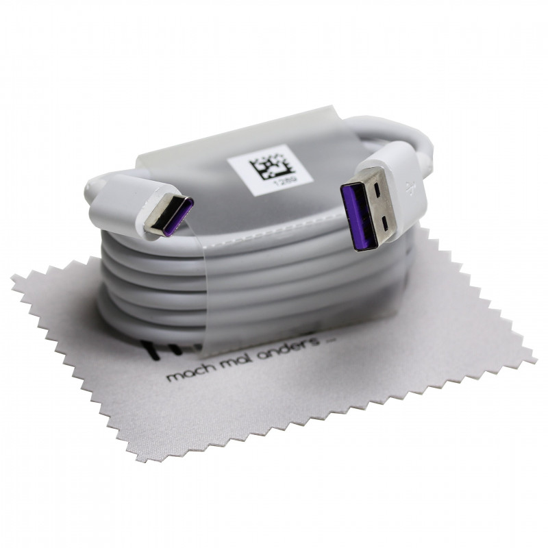 Cable de Charge Rapide Super Charge mungoo pour d'Origine Huawei HL-1289 5A 1m Type-C 3.1 Cable de donnees pour Huawei P20 (Pro/