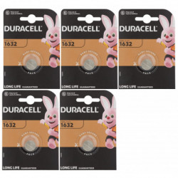 5 piles Duracell 1632...