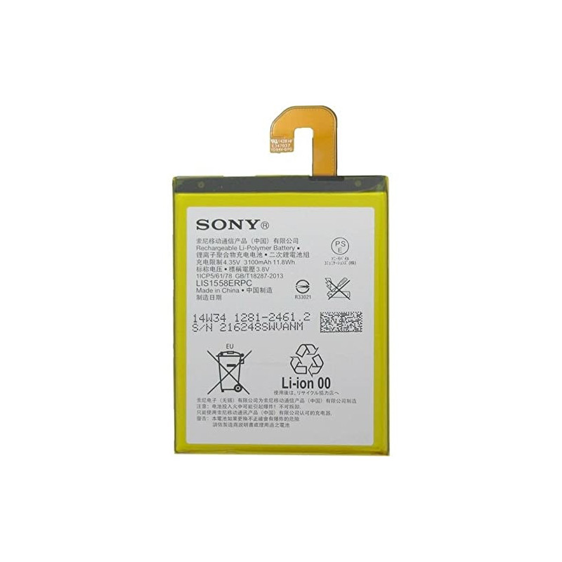 Batterie d'origine Sony LIS1558ERPC Xperia Z3 D6603 D6653 1281-2461 OEM interne en vrac coureur de rechange interne Akku véritab