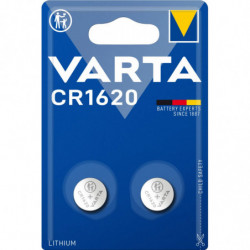 VARTA Piles CR1620 lot de 2