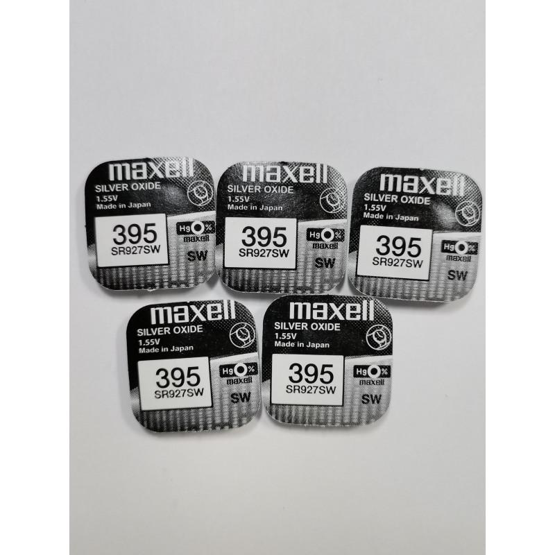 Maxell Batterie Montre 395 lot de 5