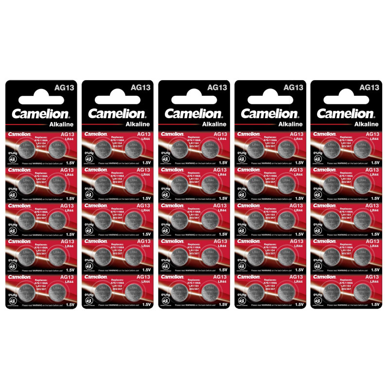 Camelion AG13/LR44/LR1154/357 - 50 pack