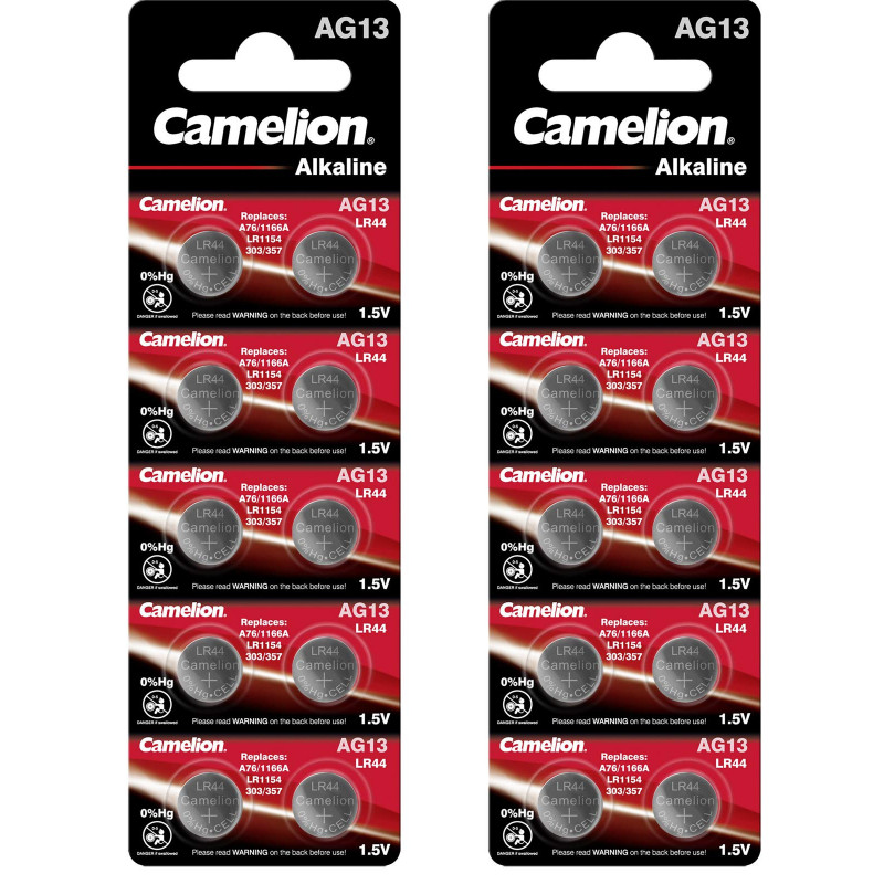 Camelion AG13/LR44/357 - 20 pack
