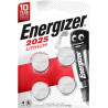 Pile bouton Energizer Lithium 2025, pack de 4