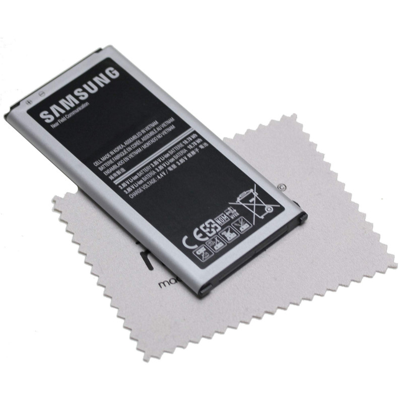 Batterie pour d'origine pour Samsung BG900BBE G900F pour Samsung Galaxy S5 avec mungoo Écran Chiffon de Nettoyage