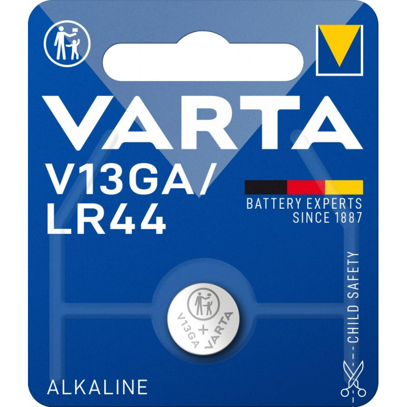 Pile électronique alcaline - 1,5V LR44 - V13GA - 4276 - Varta