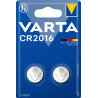 Pile ronde lithium CR2016 VARTA - blister de 2 - 6016101402