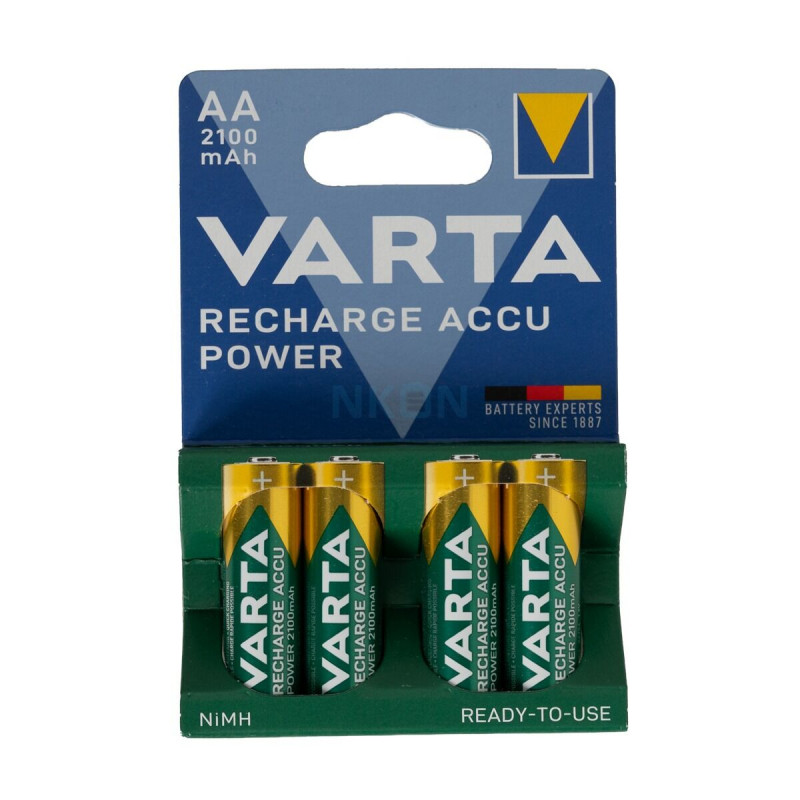 Piles rechargeables Ni-MH Accu Power 4x1,2V LR6 2100mAh - VARTA - 56706101404