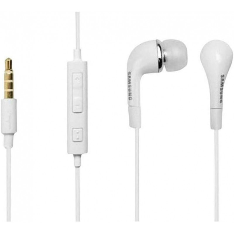 Écouteurs filaires intra-auriculaires Samsung EHS64 - Blanc - Avec microphone et contrôle de volume