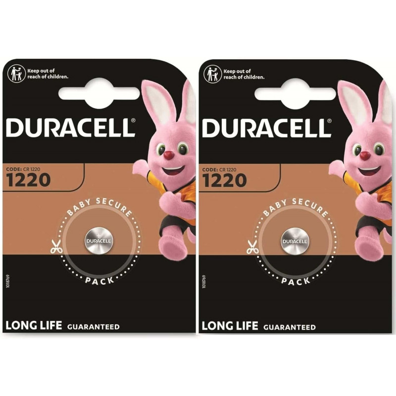 2 x Duracell 1220 (2 x 1 battery) 2 x batteries (CR1220)