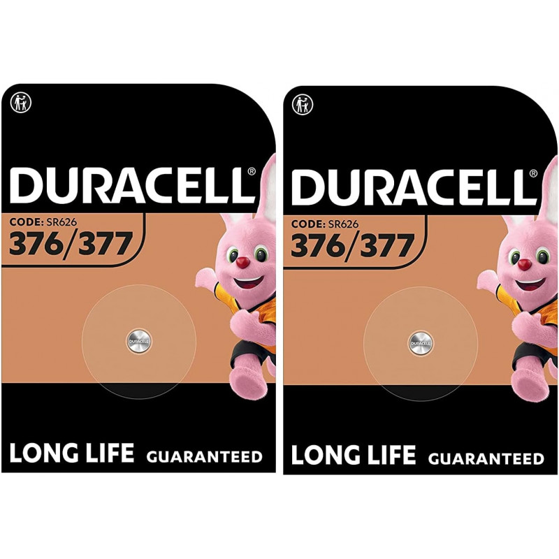 377 sr626sw duracell  2 piles