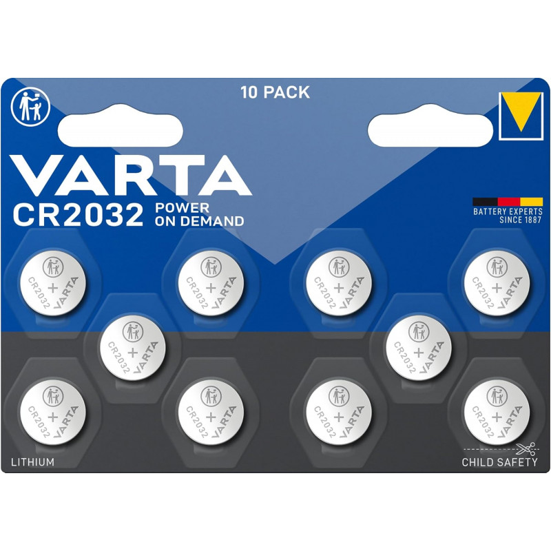 10 Unité (Lot de 1)/CR2032
