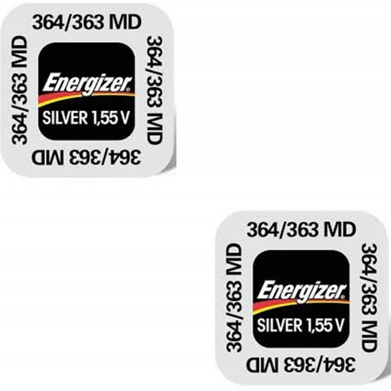 Energizer 364/363 Lot de deux piles 1.55V
