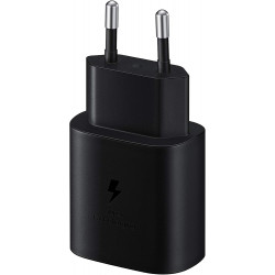 Chargeur rapide 25W Samsung EP-TA800 USB-C noir pour smartphone et tablette